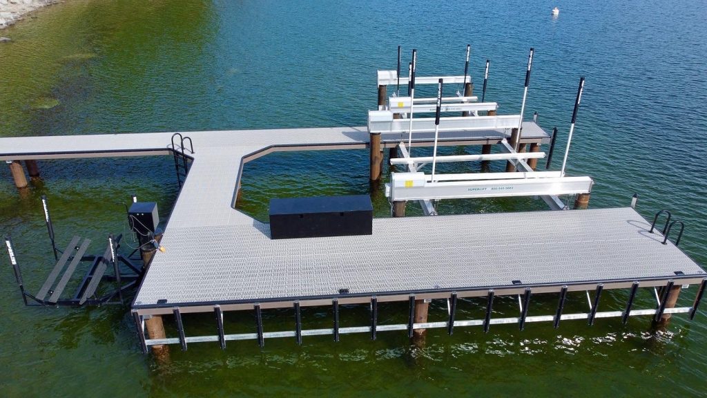 Shoreline Pile Driving Boat Dock Accessories